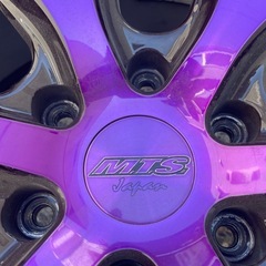 希少M-techno エムテクノ　MTS SSL-6 パープル　225/35ZR20 ハイエース　200系　スーパーGL 引っ張りタイヤの画像