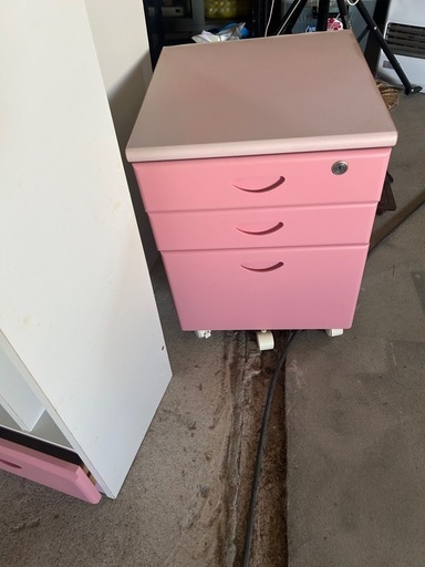 机　ピンク　椅子セット