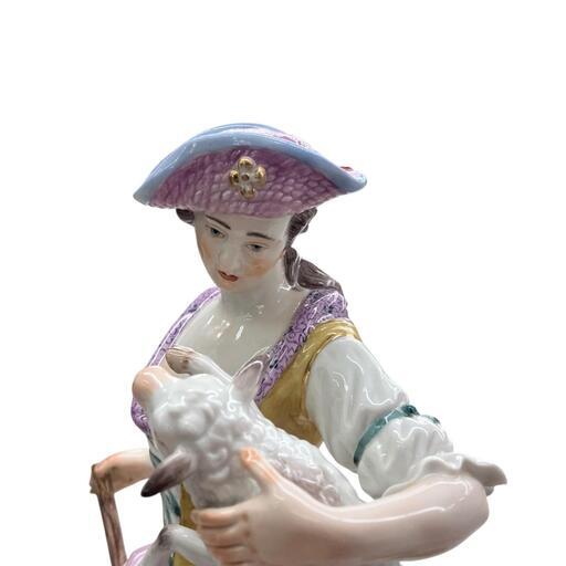 186000 現状品 Meissen マイセン 羊飼いの女性 [0000000003888]