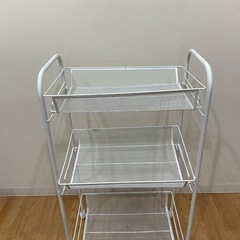 ワゴンラック　ホワイト　の画像