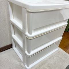 リビングチェスト 3段ボックス キャスター付きの画像