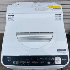 2022年製シャープSHARP 全自動洗濯乾燥機ES-TX5FJ-W 乾燥機付き 