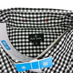 186005 Paul Smith ポール・スミス Lサイズ　半袖シャツ　おしゃれなモノトーン　PS Paul Smith  ブラック　ホワイト メンズ 2点まとめ売り [0000000006829]の画像