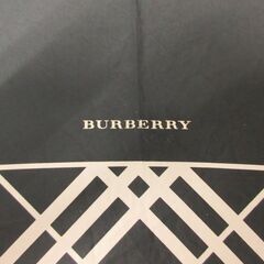 ( E-1166 )BURBERRY バーバリー 折りたたみ傘 ブラック 黒 雨傘 中古の画像