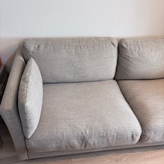 ニトリ 3人掛けソファ 布張りタイプの画像