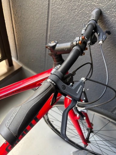 本日中¥19,000【現金取引】チェーン付けます。GIANT ESCAPE RX3（レッド）整備前提のため格安でお譲りします。