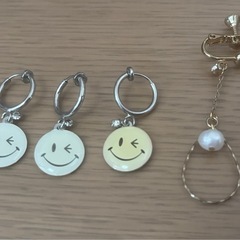 イヤリング ノンホールピアス ネックレス アクセサリー セット レディースの画像