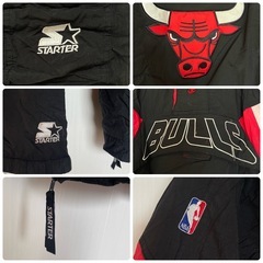 NBA CHICAGO BULLS ブルズ 中綿 ナイロンジャケット XLの画像