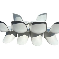 ホワイトチェア6脚SETの画像