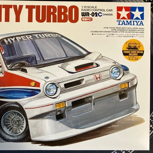 タミヤ1/10電動RCカーHONDAシティターボWR-02Cシャーシ　希少品
