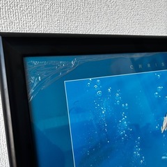 ラッセンChristIan riese lassen 約89.5✖️66.5cm位　海イルカ魚　額装ポスター絵の画像