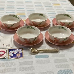 龍峰窯　花だよりデザートセット