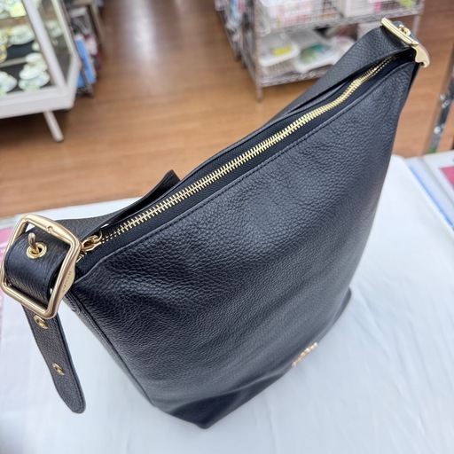 ☆ドリーム荒牧店☆COACH コーチ レザー ショルダーバッグ  ブラック