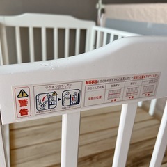 KATOJI　ベビーベッド（レギュラーハイタイプ）　マットレスおまけの画像