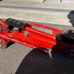 辰巳屋興産 油圧式フロアジャッキ 2t TY2000 揚程 127mm - 381mm  動作確認済 中古品 ①の画像