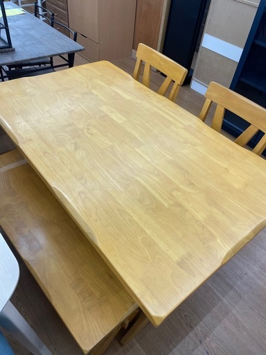 ☆ドリーム荒牧店☆ジモティー割引有☆【クリーニング済み】リビンズ/ダイニング4点セット/現状販売
