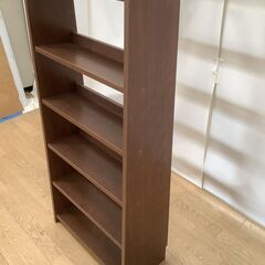 No.283　本棚　薄型　５段（豊橋市収集業務課リユース家具）の画像
