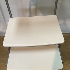 No.296　パソコンデスク　幅60cm　マウステーブル　キャスター付き（豊橋市収集業務課リユース家具）の画像