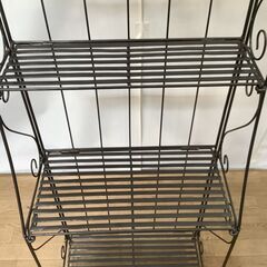 No.297　アイアン　ガーデンラック　フラワースタンド　4段（豊橋市収集業務課リユース家具）の画像