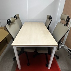 0円！あげます。オフィスチェア、デスクセットの画像