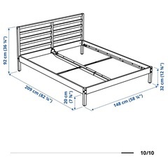 【IKEA】ダブルベッド　タルヴァ　の画像