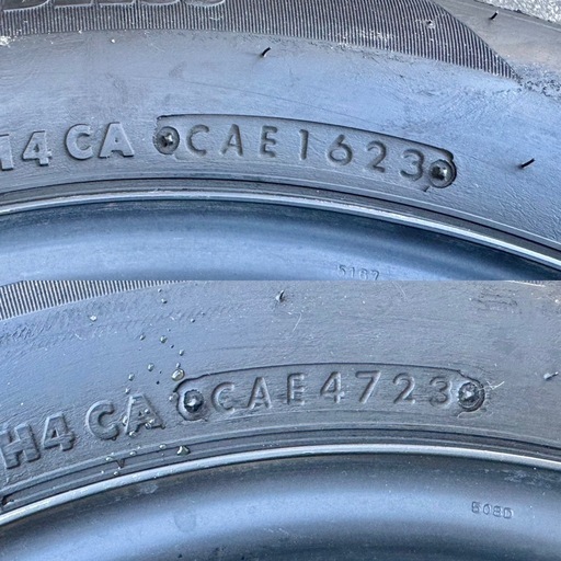 BSスタッドレスVRX2　185−60−15　2023製　15−6J　4穴PCD100　8分山　ホンダ・フィット
