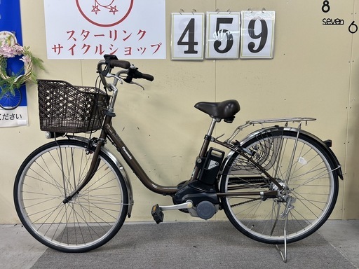 459　Panasonic 電動アシスト自転車　26インチ　丁寧に整備済み　中古自転車