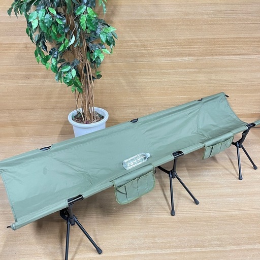 【o6キャンプベッド】アウトドア コット カーキ