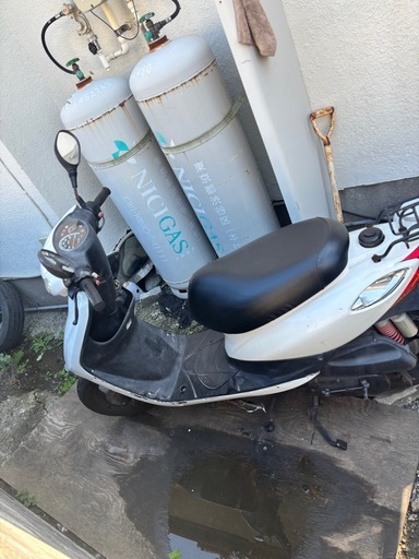 SA39J ジョグ！ディスクブレーキ、アルミホイール　現状。整備ベース！