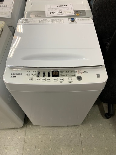 ★来店限定★　ハイセンス　全自動洗濯機5.5kg 2024年製