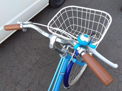 24インチ 子供用自転車 ブルー系 カギ2本付き ライト付き カゴ付き ジュニアサイクル 自転車 札幌市中央区 南12条店
