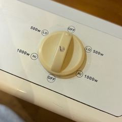 中古セラミックファンヒーターの画像