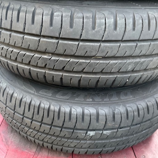 ホイールタイヤセット155/65r14タイヤダンロップ、ブリヂストン
