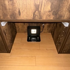 扉付き二段カラーボックスの画像
