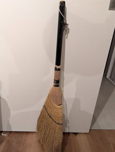 高級 座敷箒（職人手作り）ほぼ未使用・全長約90cm