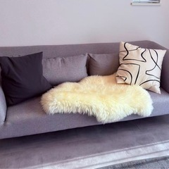 3Pファブリックソファ 幅189cm クールグレー モデルハウス展示品 美品 直接引き取り限定の画像