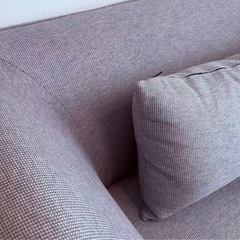 3Pファブリックソファ 幅189cm クールグレー モデルハウス展示品 美品 直接引き取り限定の画像