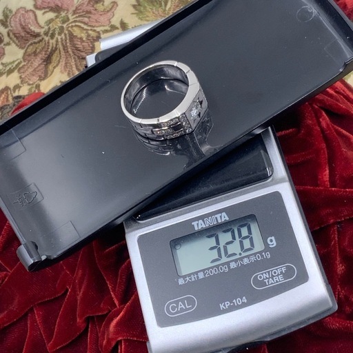 Pt900 印台ダイヤリング　ゆきざきレガリア　32.8g