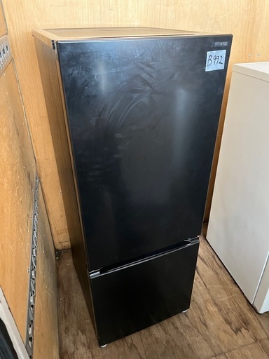 NO B992?福岡市内配送設置無料✨?ヤマダオリジナル 冷蔵庫 159L 右開き 2ドア 幅48.6cm 一人暮し向け 耐熱トップテ