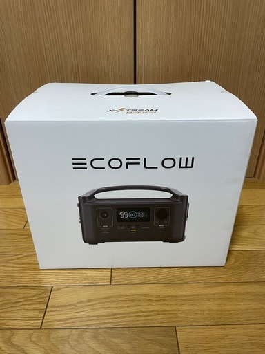 【美品】 ECOFLOW エコフロー ポータブル電源 RIVER 600W出力