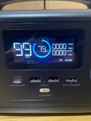【美品】 ECOFLOW エコフロー ポータブル電源 RIVER 600W出力