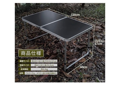 キャンプ　アウトドア　折りたたみテーブル 2点