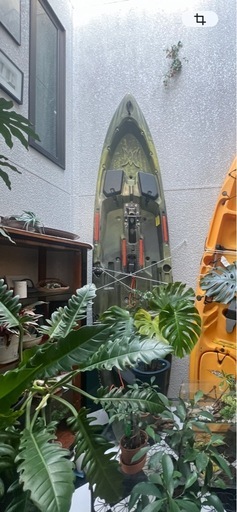【美品】ペダル式フィッシングカヤック フルセット 室内保管