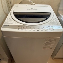 引取決定済TOSHIBA 洗濯機 ６kgの画像