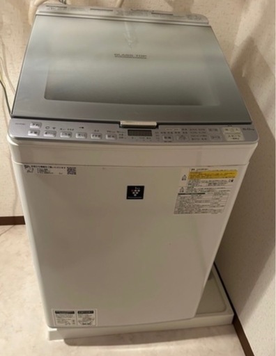✨SHARP洗濯機　乾燥機能付き‼️ 8キロ✨ ES-PX8C-S  配達設置?