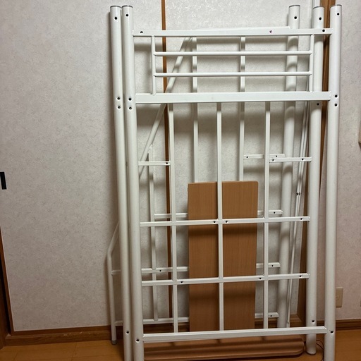 ロフトベッド　白