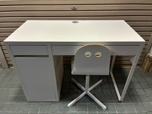 ★IKEA★ イケア MICKE ミック デスク イス付き 引き出し収納 勉強机・学習机やパソコンデスクに！　