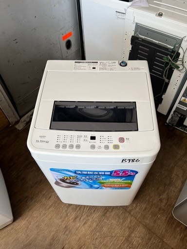 NO B986?福岡市内配送設置無料✨?全自動洗濯機5.5Kg SW-K55A [洗濯5.5kg /簡易乾燥(送風機能) /上開き] 