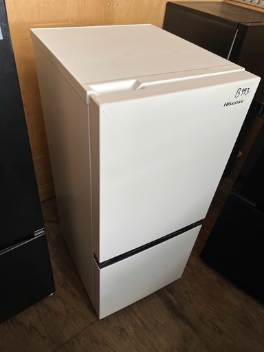 NO B993?福岡市内配送設置無料✨?ハイセンス 【右開き】130L 2ドアノンフロン冷蔵庫 エディオンオリジナル パールホワイト 
