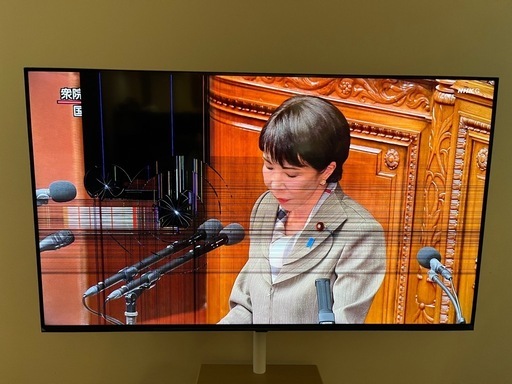 55型テレビ　2024年　液晶割れ